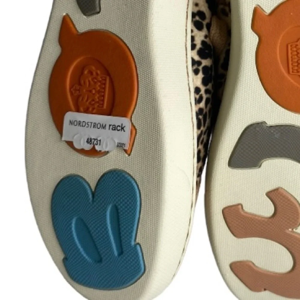 Born Women's Sur Leather Lace Up Sneakers Pink Tan Animal Print New Size 6.5